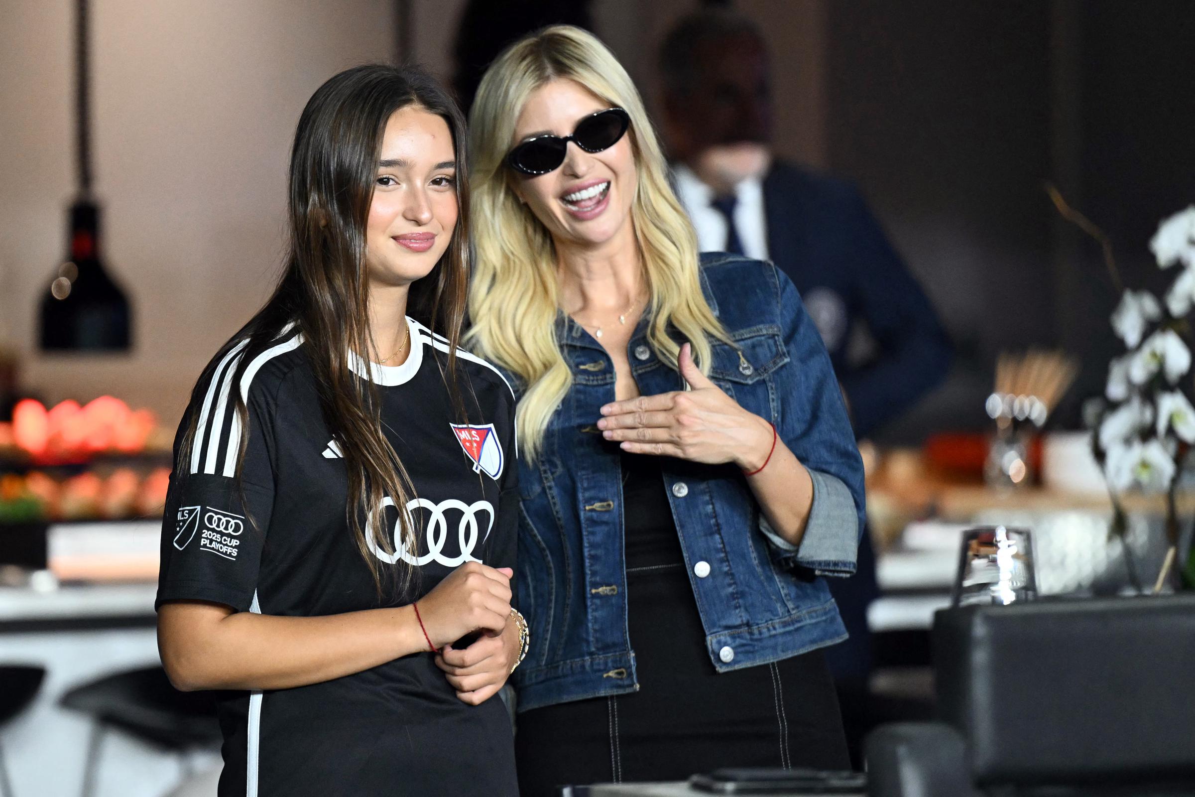 Ivanka Trump i Arabella w Fort Lauderdale na Florydzie, 8 listopada 2025 r. | Źródło: Getty Images