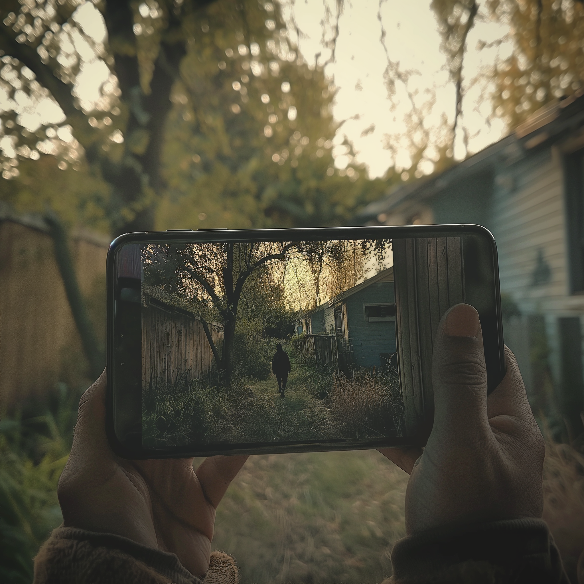 Osoba trzymająca telefon, na którym nagrywa kogoś | Źródło: Midjourney