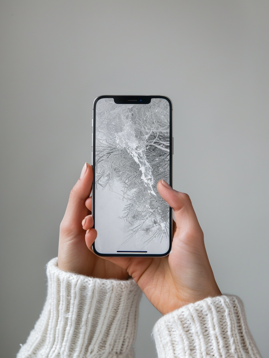 Kobieta trzymająca telefon | Źródło: Midjourney