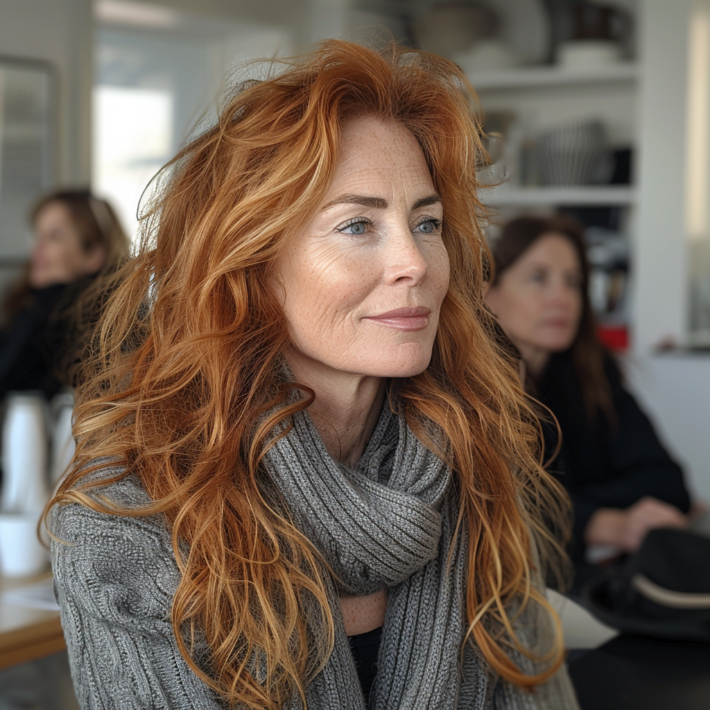 Maria mówi swoim gościom, że wszystko będzie dobrze | Źródło: Midjourney