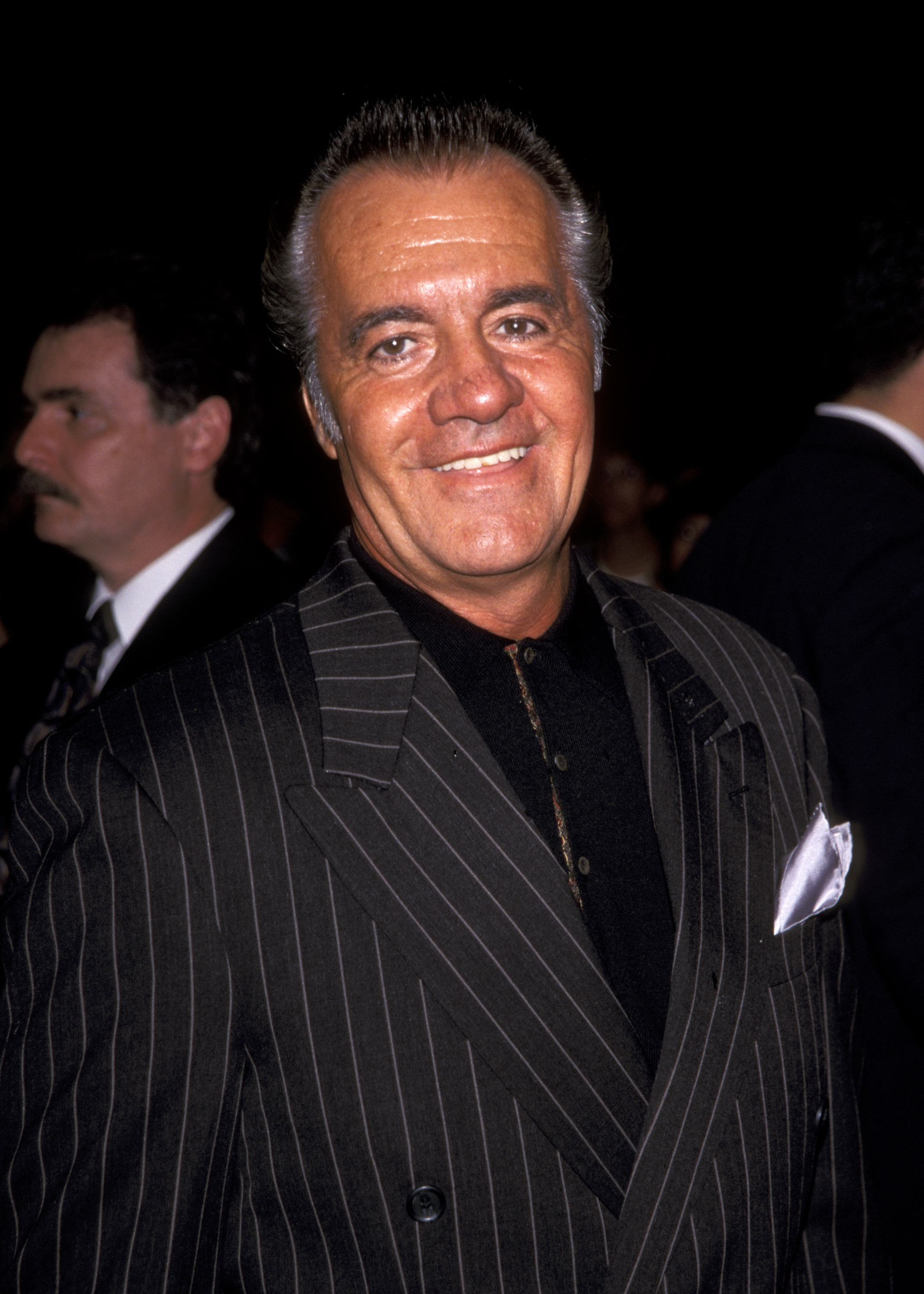 Zanim Tony Sirico rozpoczął karierę aktorską, odsiedział wyrok w zakładzie karnym Sing Sing. Na tym zdjęciu widać go na premierze filmu