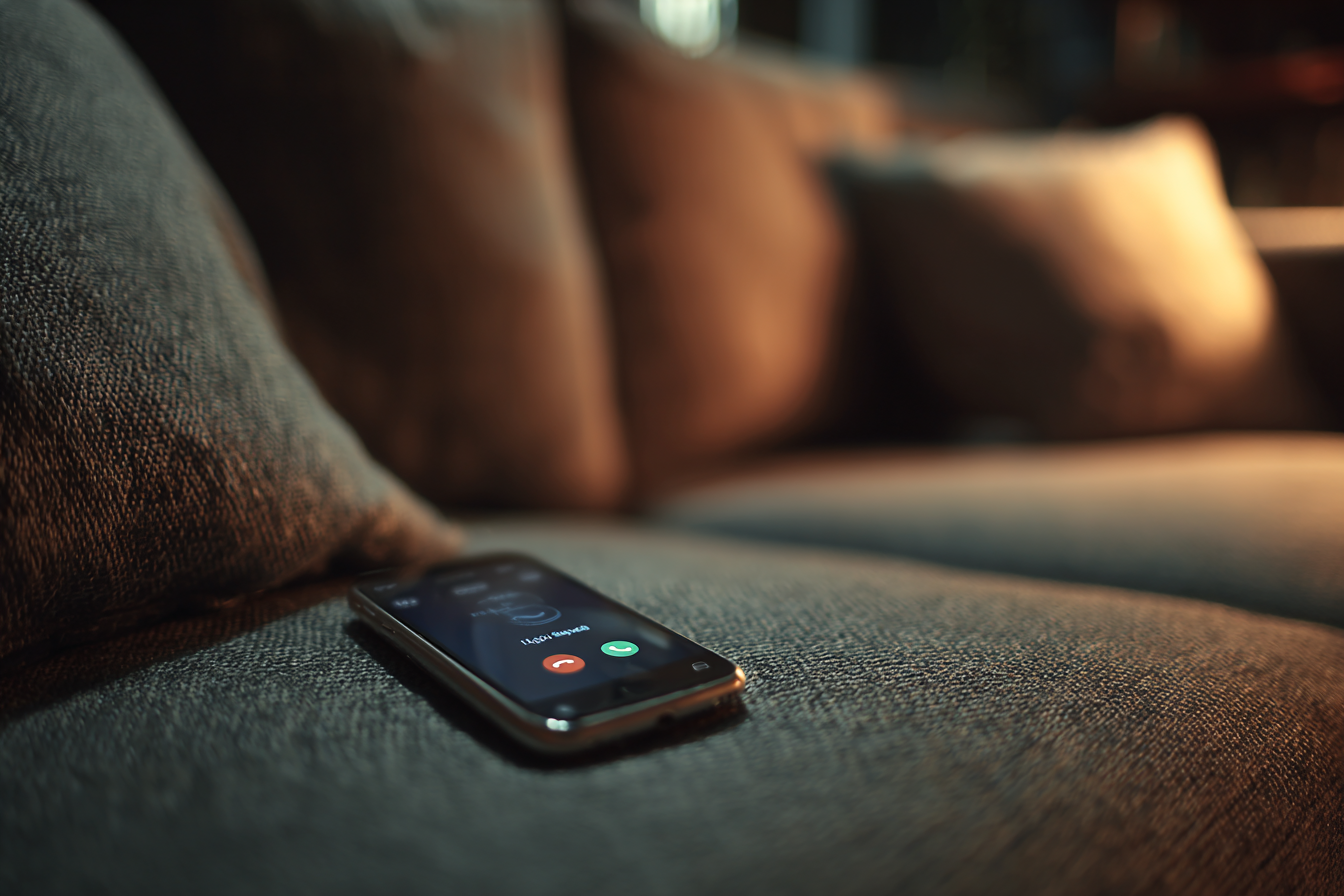 Telefon na kanapie | Źródło: Midjourney