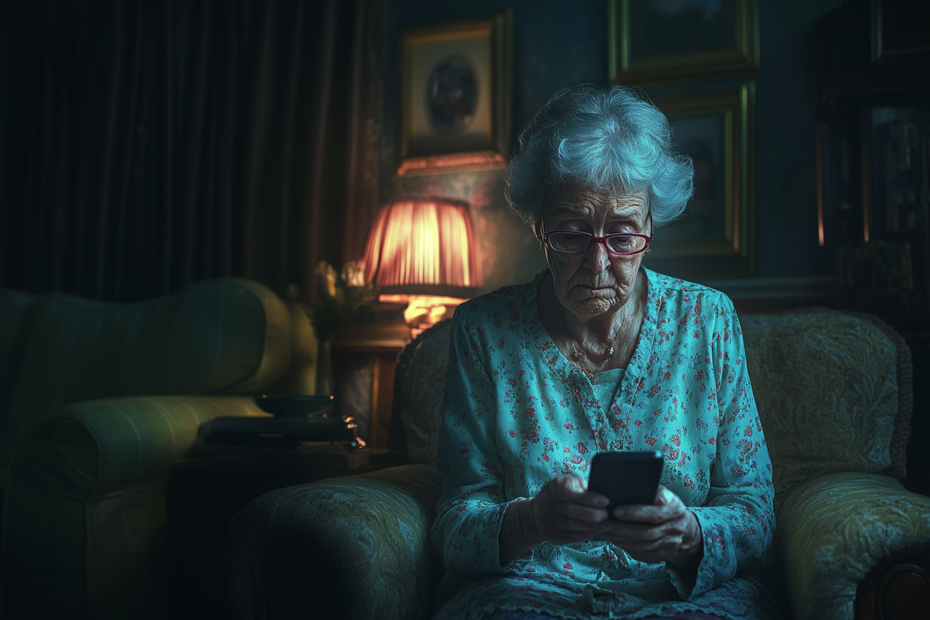 Złamana sercem babcia | Źródło: Midjourney