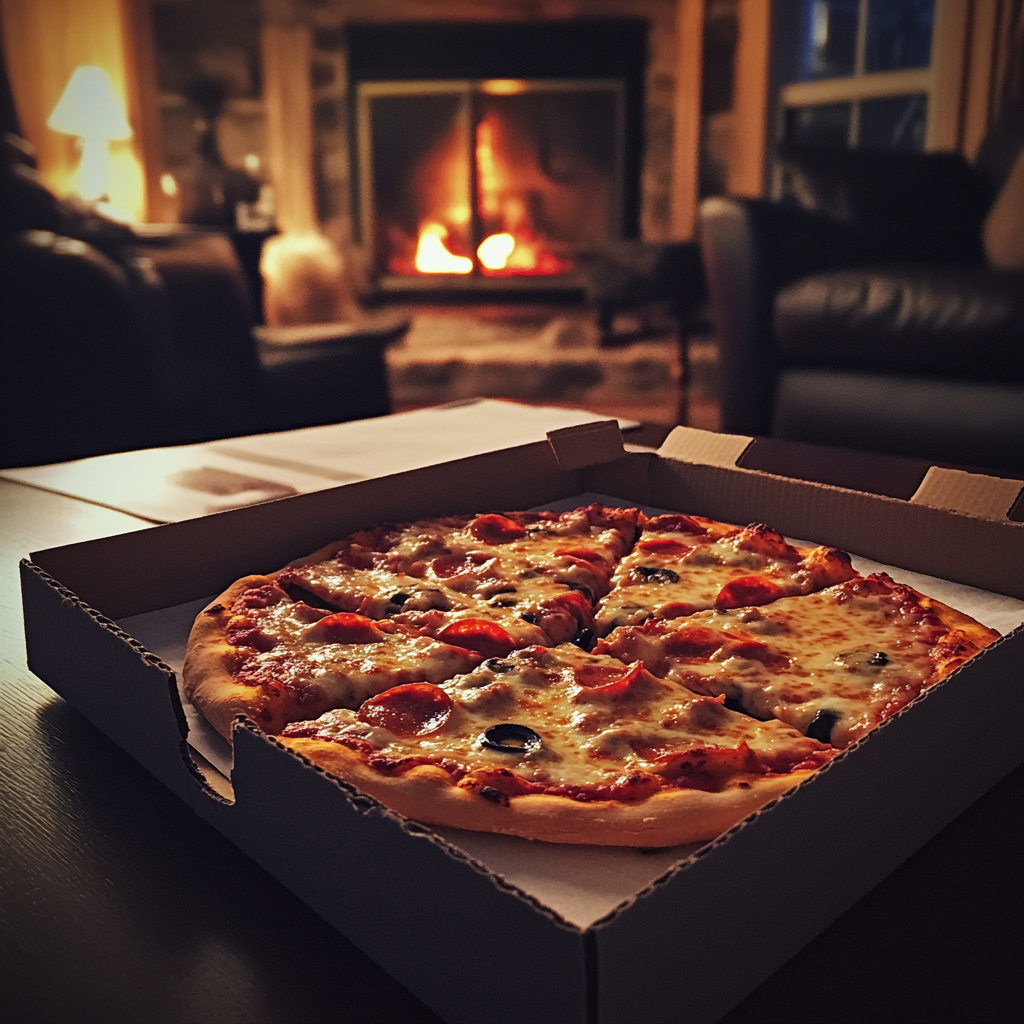 Pudełko z pizzą | Źródło: Midjourney